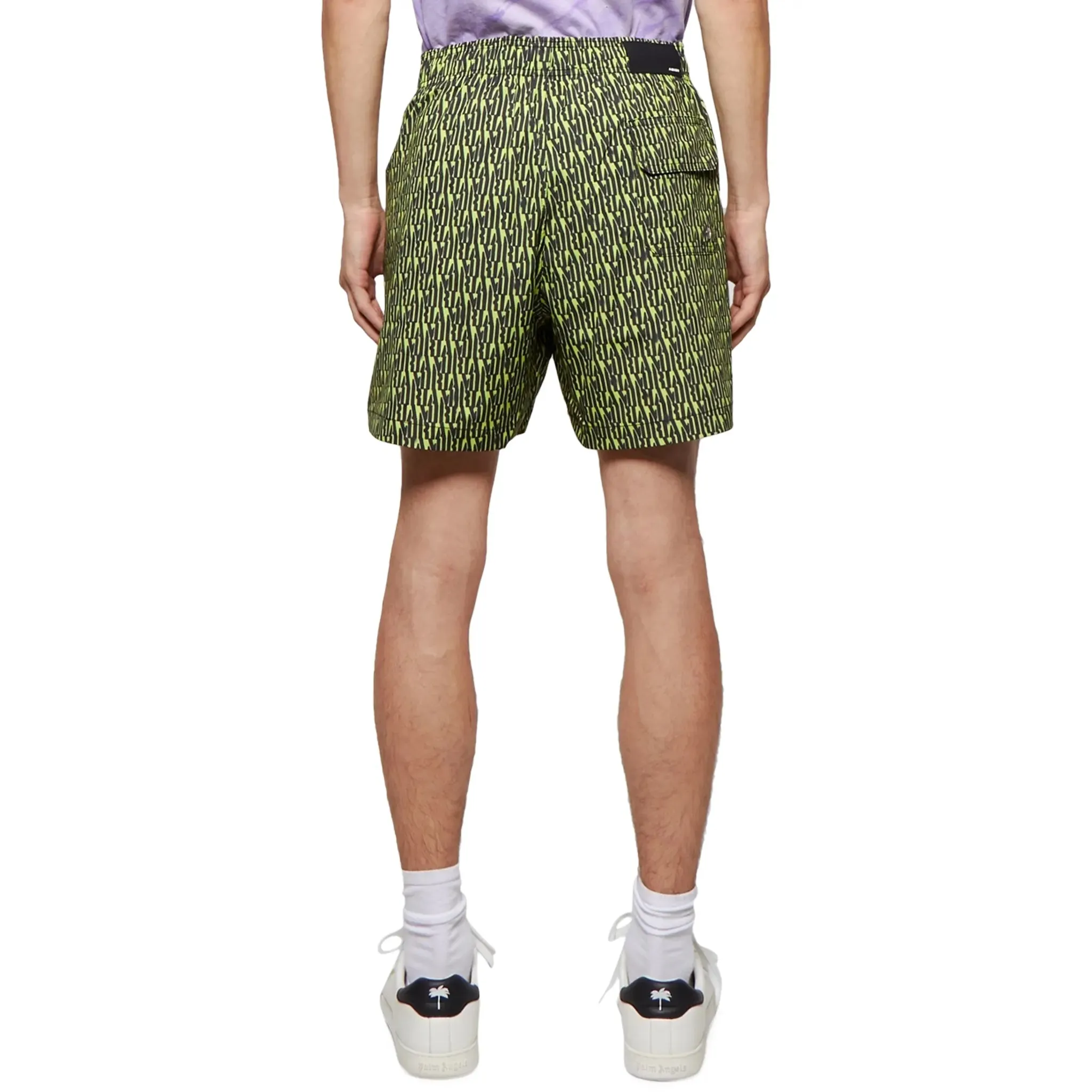 Amiri All Over Green Swim Shorts