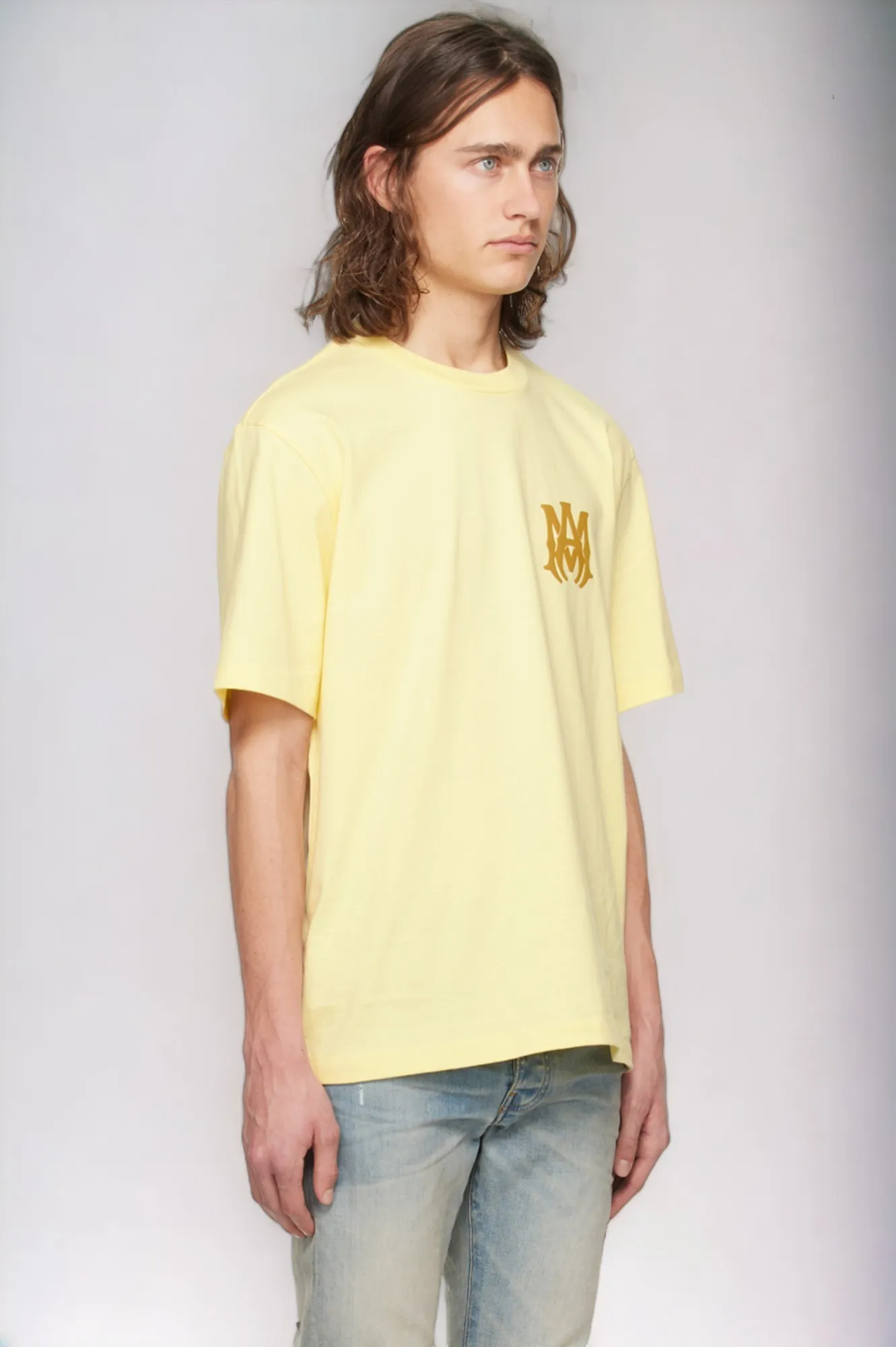 AMIRI  |Crew Neck Street Style Plain Cotton Oversized Logo