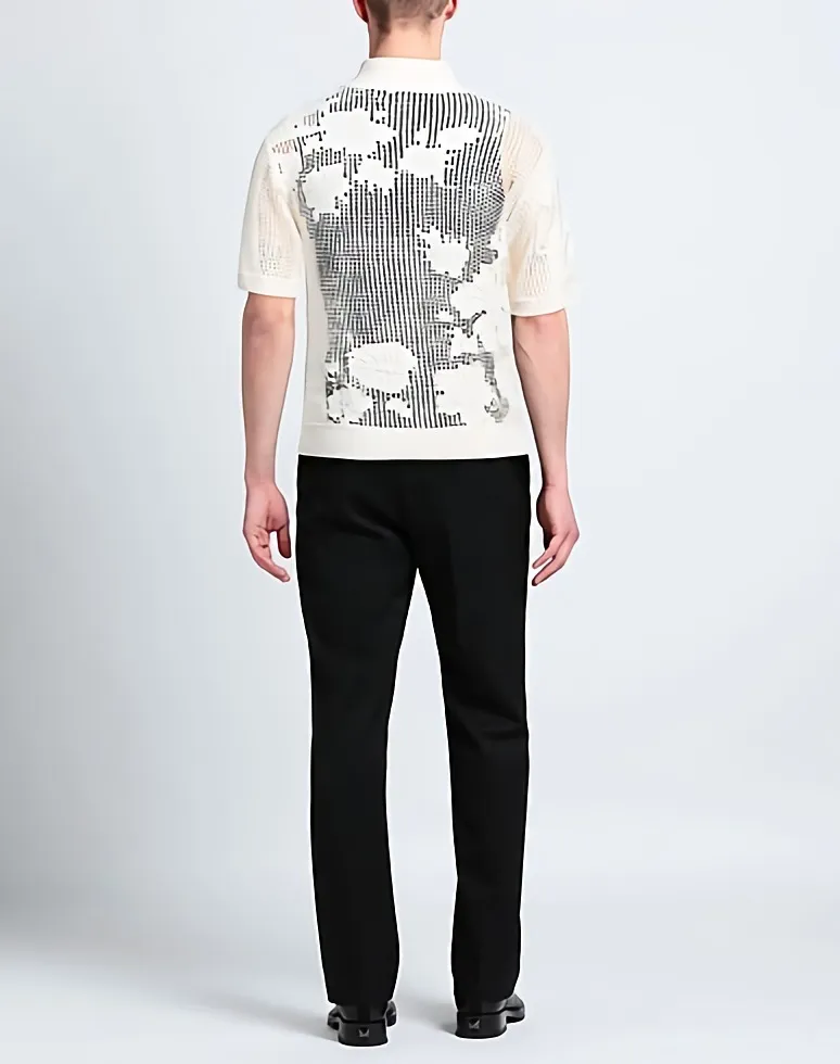 AMIRI  |Flower Patterns Cashmere Street Style Cotton Logo Cardigans