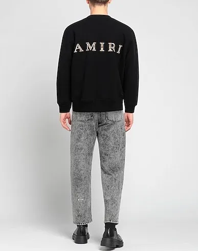 AMIRI  |Leopard Patterns Street Style Long Sleeves Plain Cotton Logo