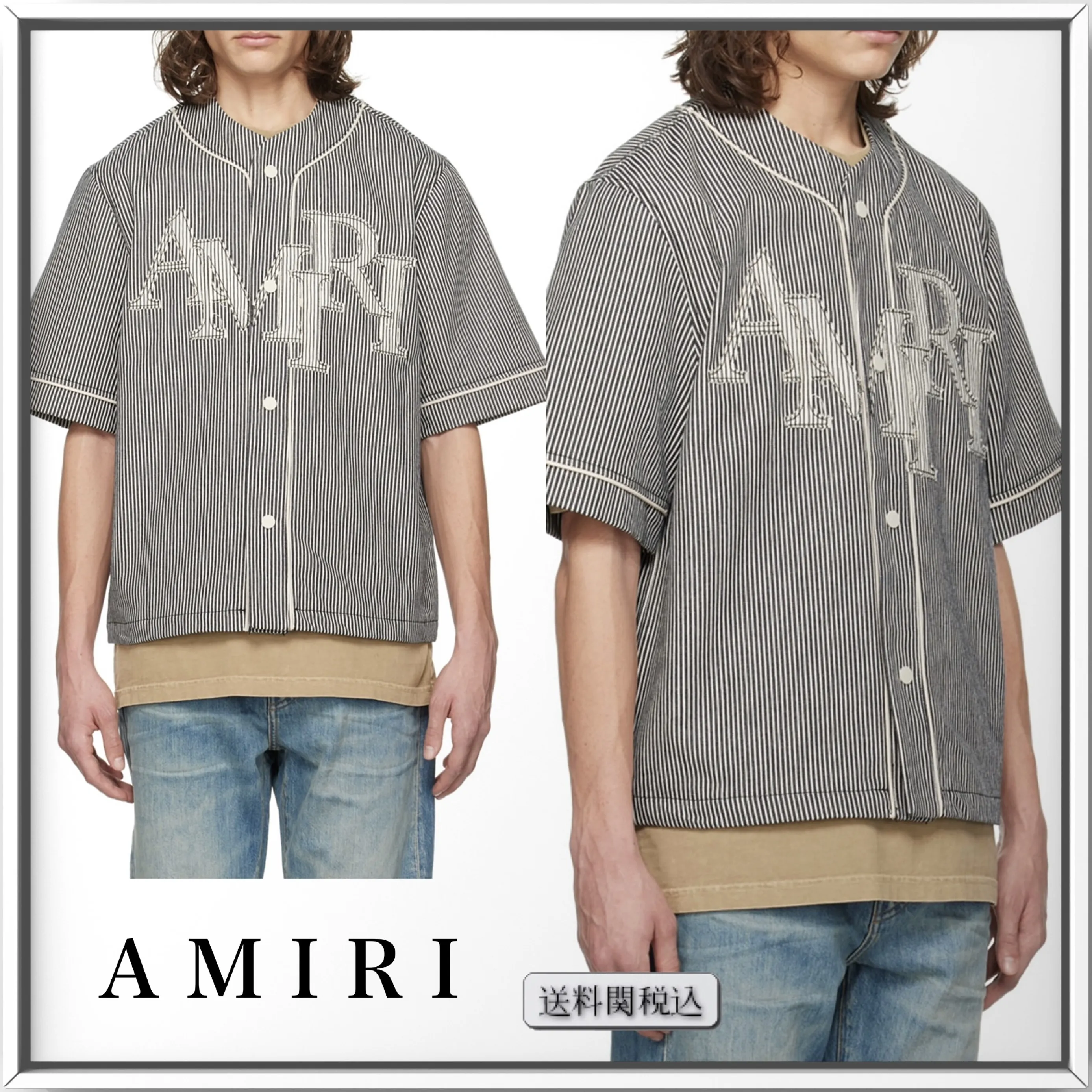 AMIRI  |Street Style Short Sleeves Shirts