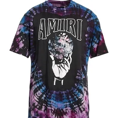 AMIRI  |Unisex Street Style U-Neck Cotton Short Sleeves Logo