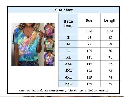 Ashore Shop Women's 2023 Summer New Tie Dyed Short Sleeve Pullover Sexy V-Neck Top Fashion Off Shoulder Plus Size Casual T-Shirt