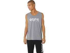 ASICS MEN'S HEX GREY TANK SINGLET