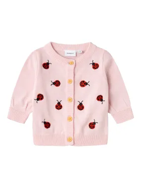 Baby Girl Long Sleeve Ladybird Cardi