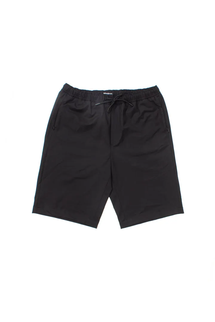 Black All Weather Essential Stretch Drawstring Shorts