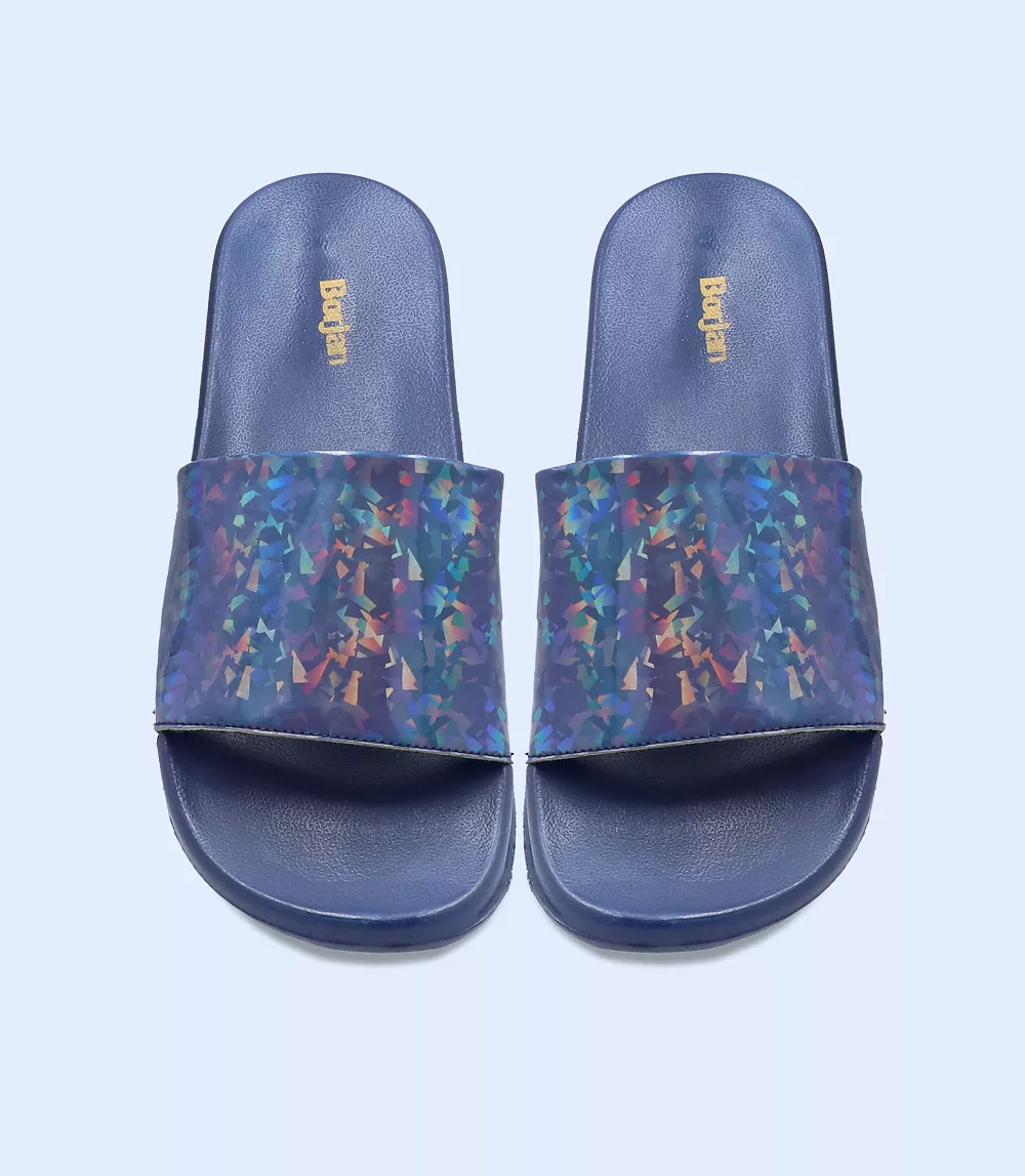 BW8029-BLUE-Women Sliders