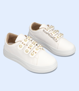 BW8256-WHITE-Women Sports Shoes