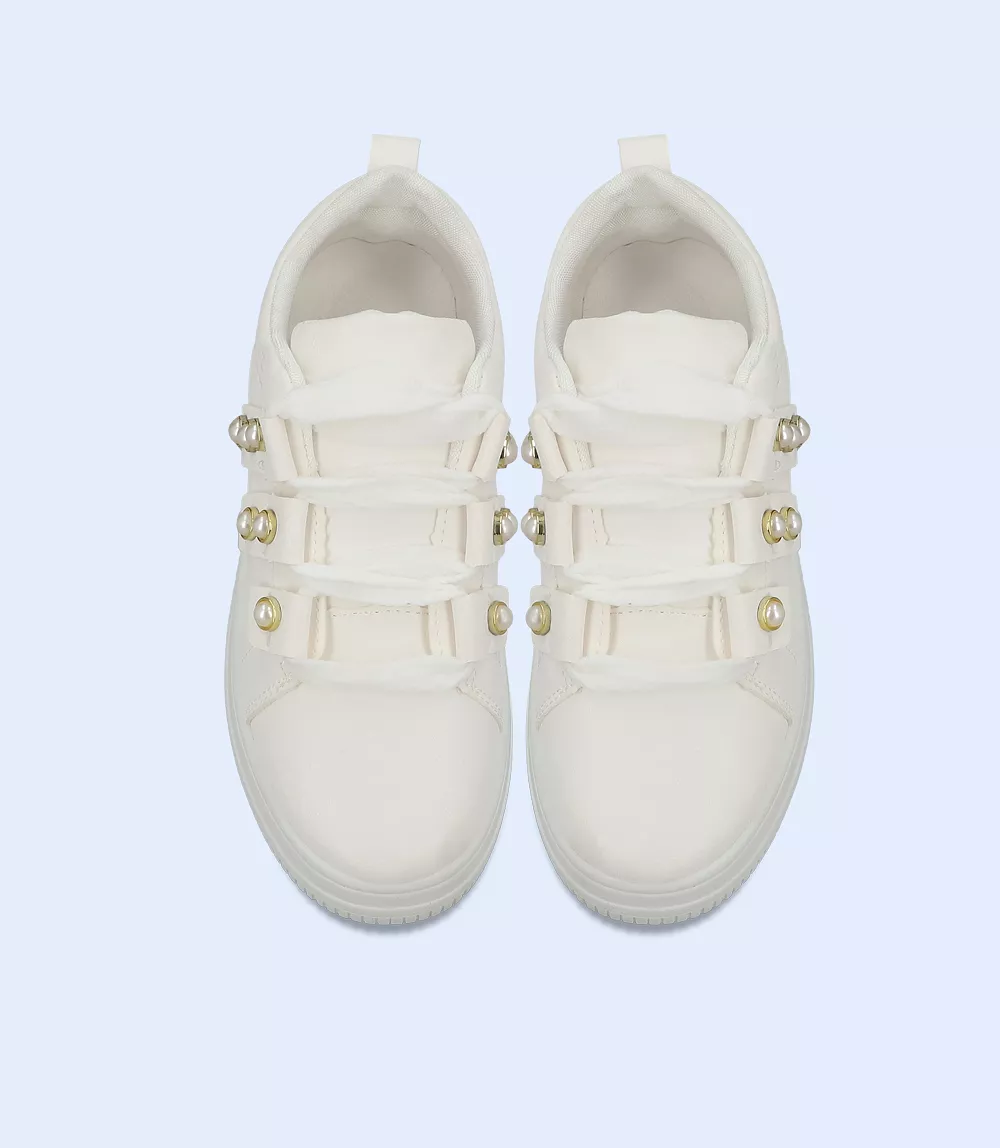 BW8261-WHITE-Women Sports Shoes