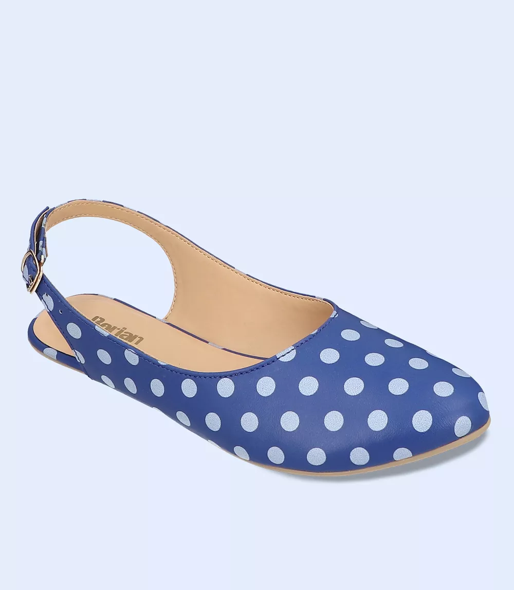 BW8310-BLUE-Women Casual Sling Backs