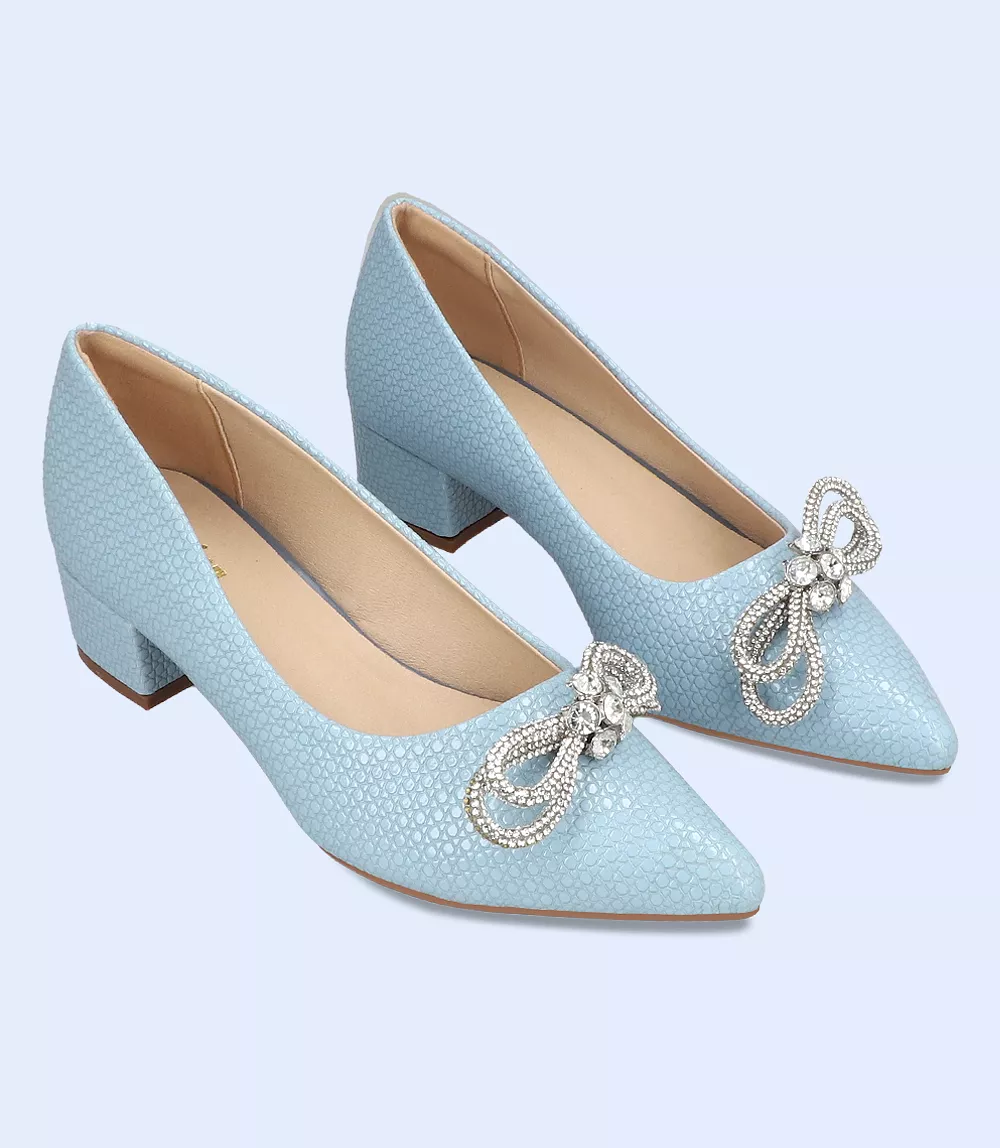 BW8634-BLUE-Women Casual Court Shoes