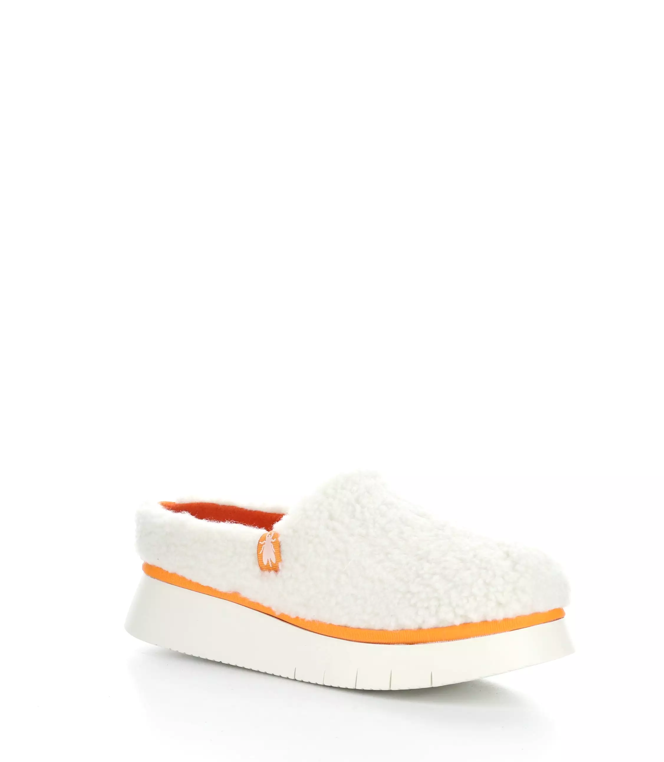 CAFE360FLY 003 OFF WHITE/ORANGE Slip-on Mules