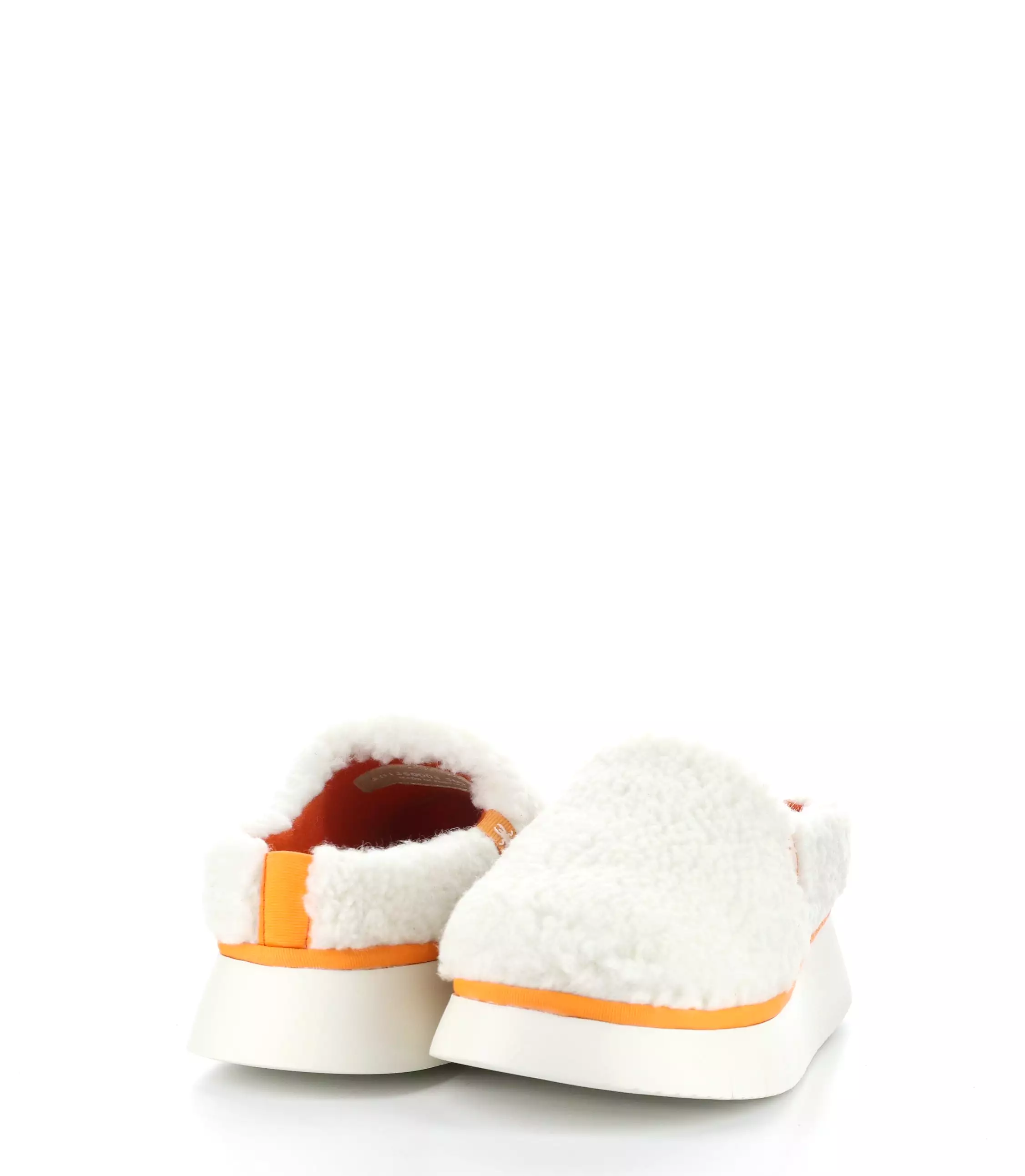 CAFE360FLY 003 OFF WHITE/ORANGE Slip-on Mules