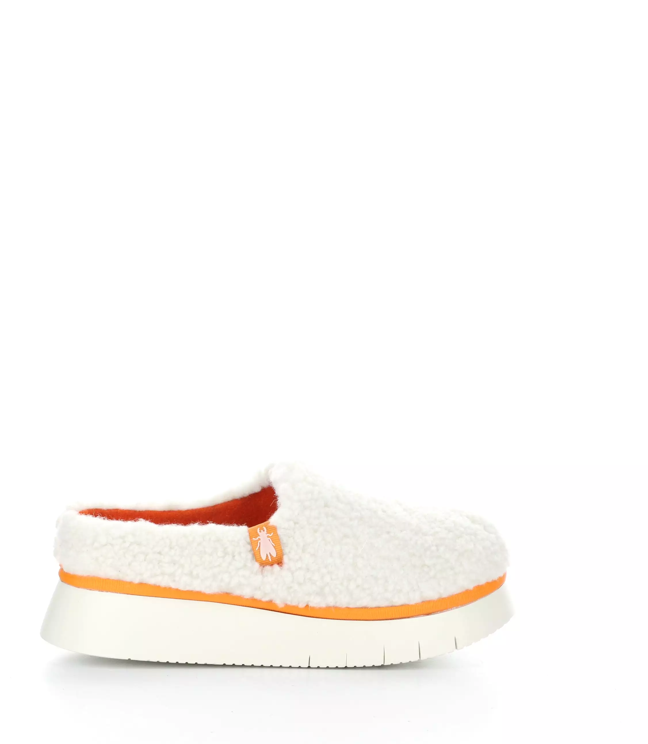 CAFE360FLY 003 OFF WHITE/ORANGE Slip-on Mules