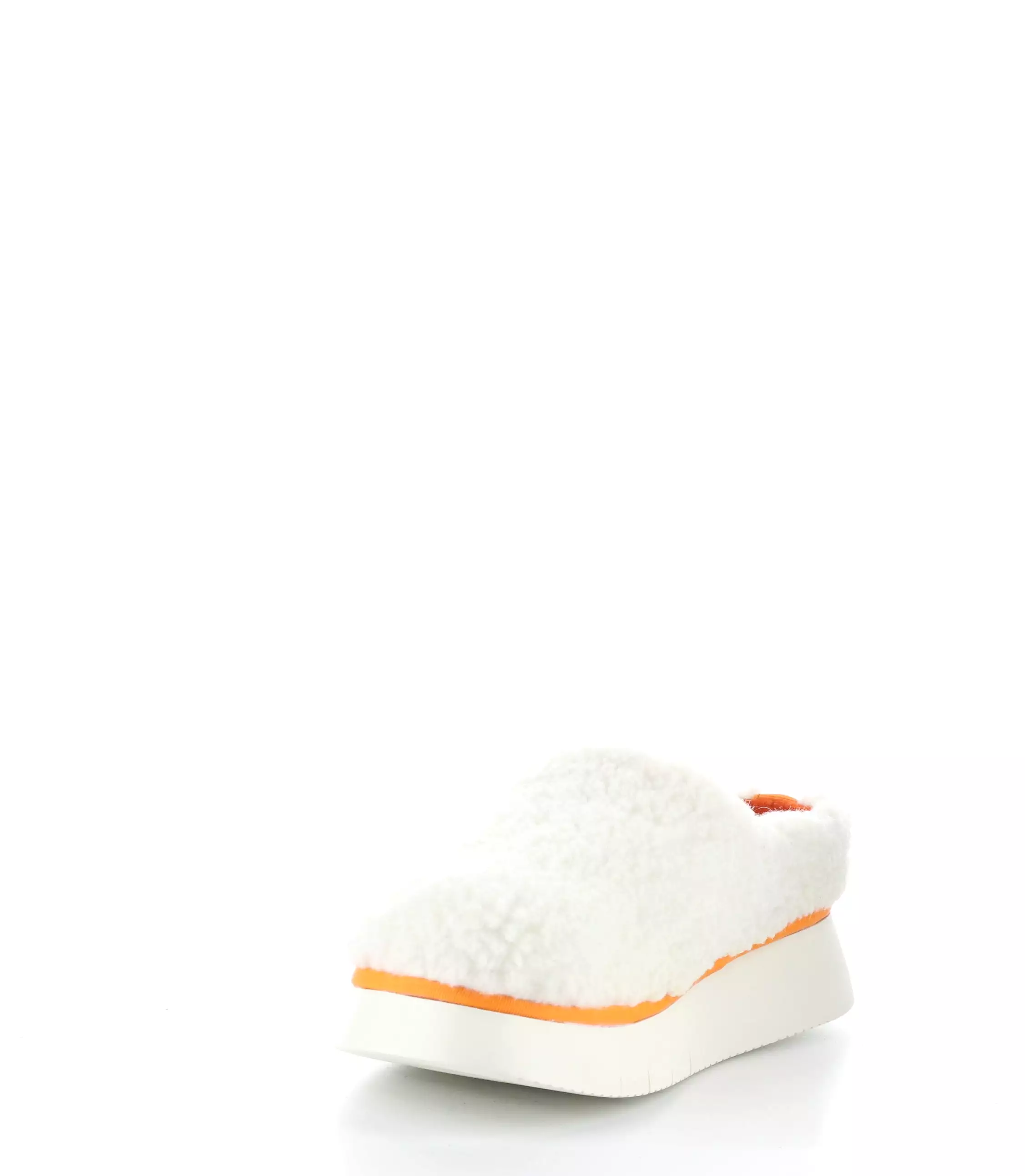 CAFE360FLY 003 OFF WHITE/ORANGE Slip-on Mules