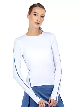 Classic Long Sleeve Crew - White/Palladian