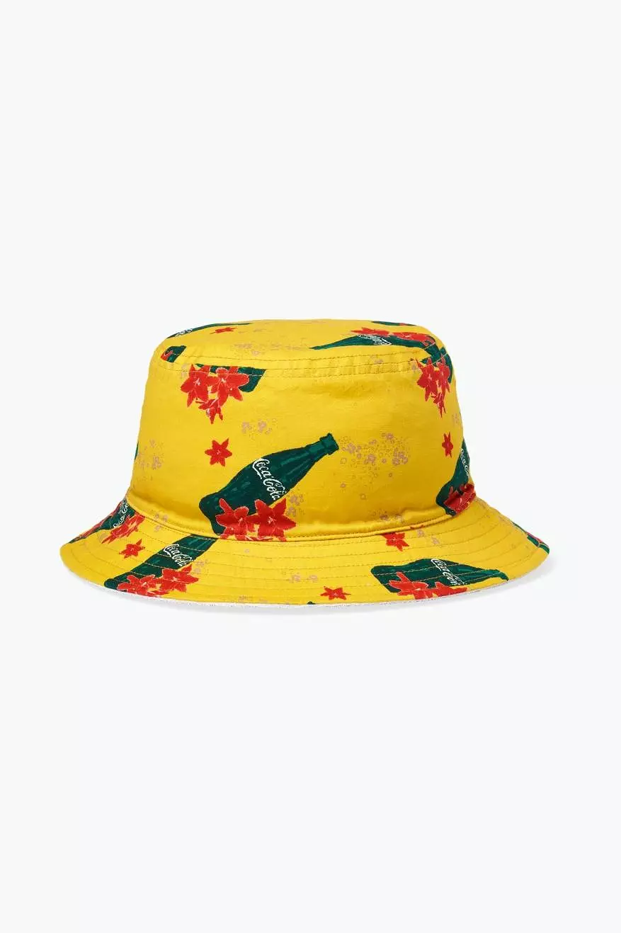 Coca-Cola Good Day Reversible Bucket Hat  - Yellow/White