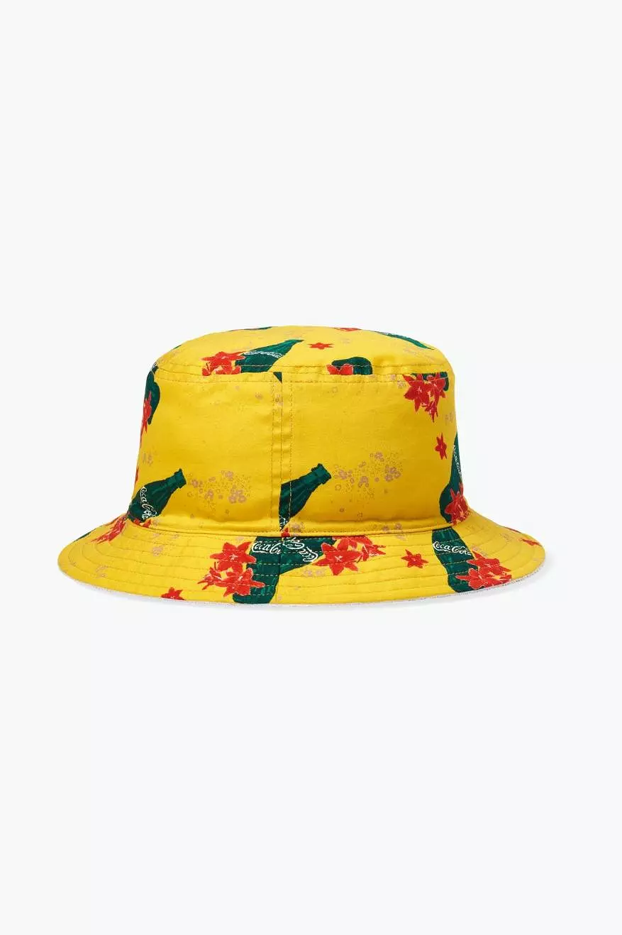 Coca-Cola Good Day Reversible Bucket Hat  - Yellow/White