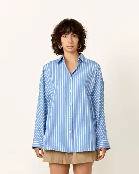 Cocoon Shirt in Light Blue