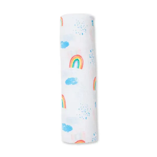 Cotton Swaddle, Rainbow Sky