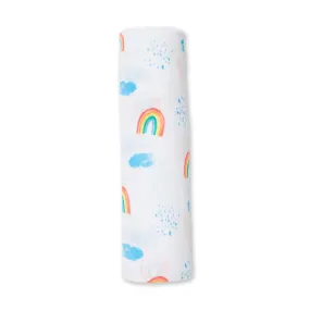 Cotton Swaddle, Rainbow Sky