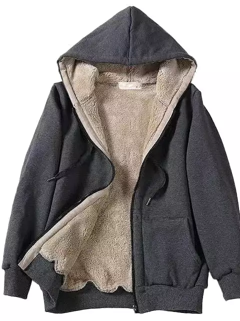 Cozy and Stylish Women's Zippered Hooded Winter Jacket