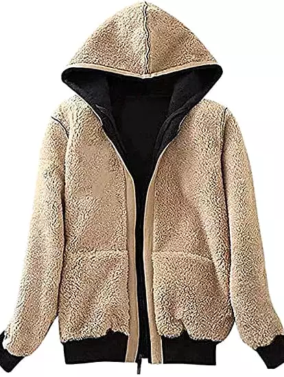 Cozy and Stylish Women's Zippered Hooded Winter Jacket