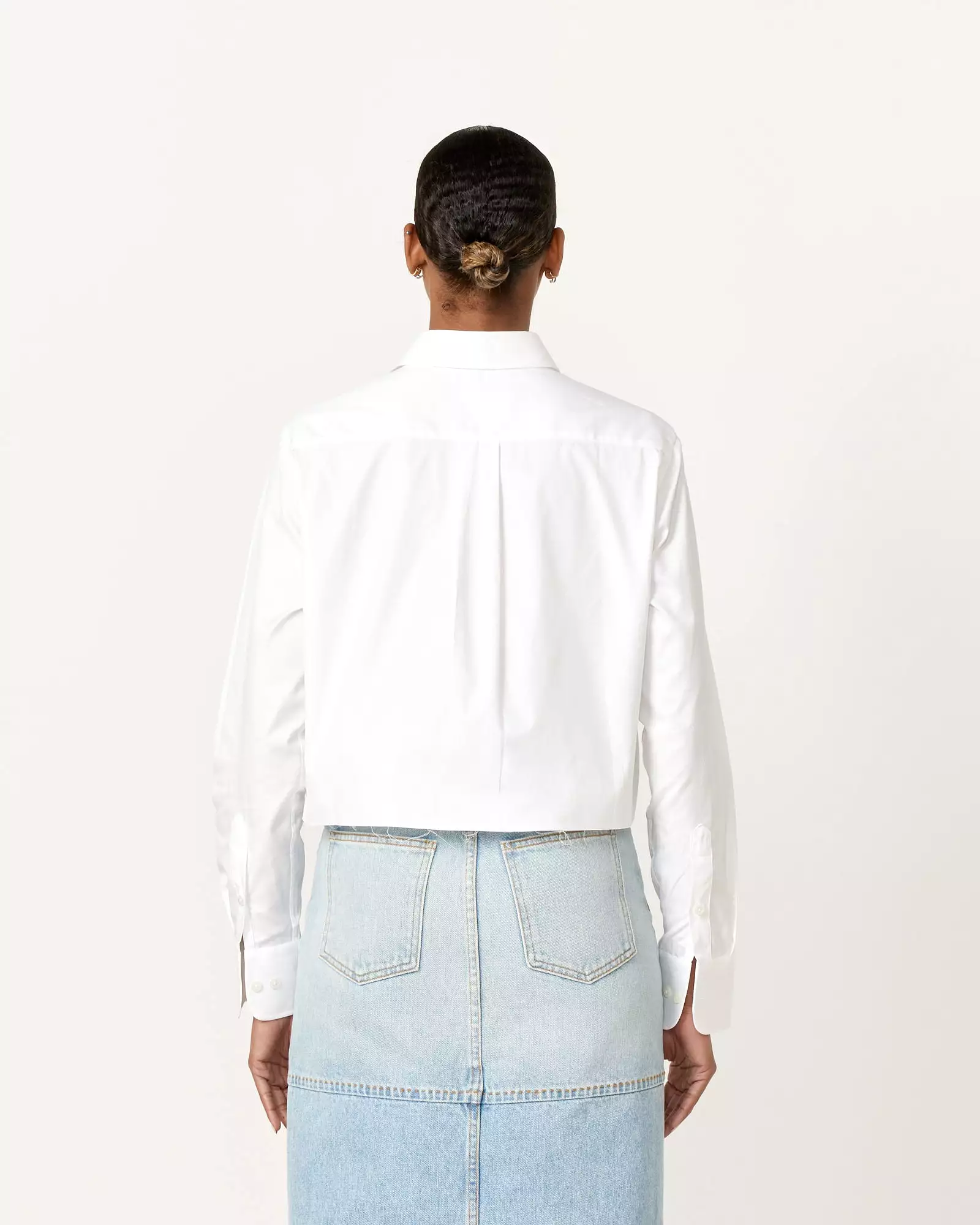 Cropped Shirt in White