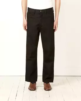 Curved 5 Pocket Pant in Black