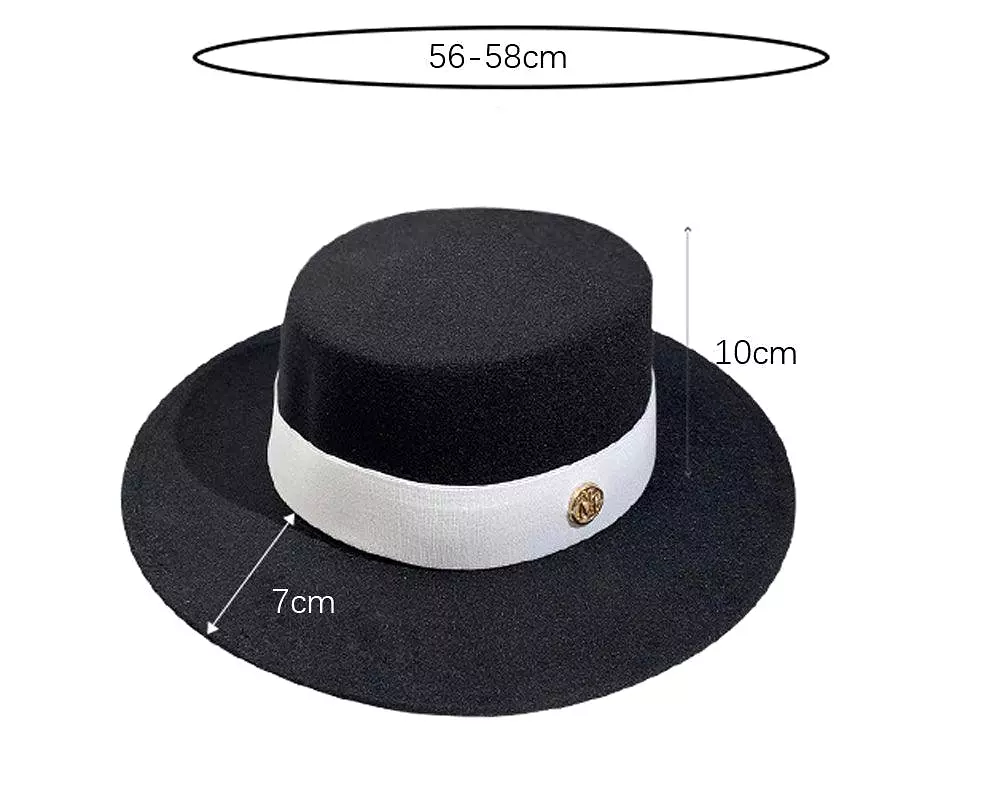 Elegant Fedora Hats for Women - Flat Top