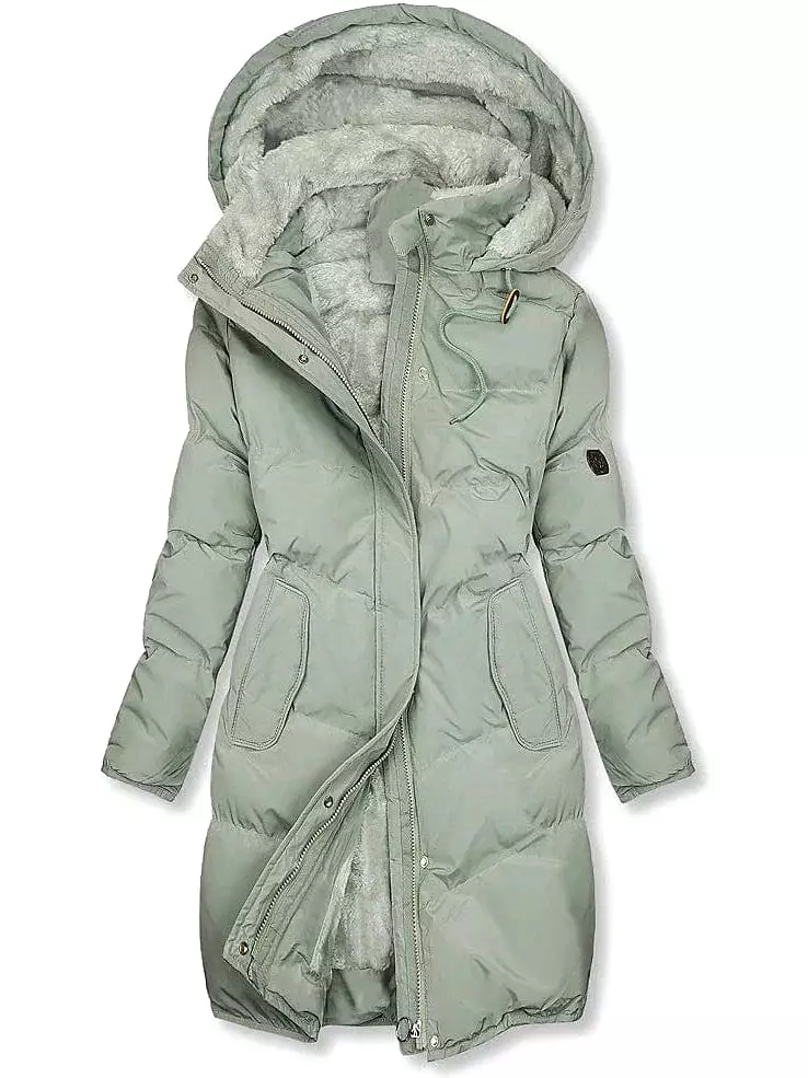 Elegant Fleece Lined Heated Jacket for Women - Stylish and Functional Outerwear