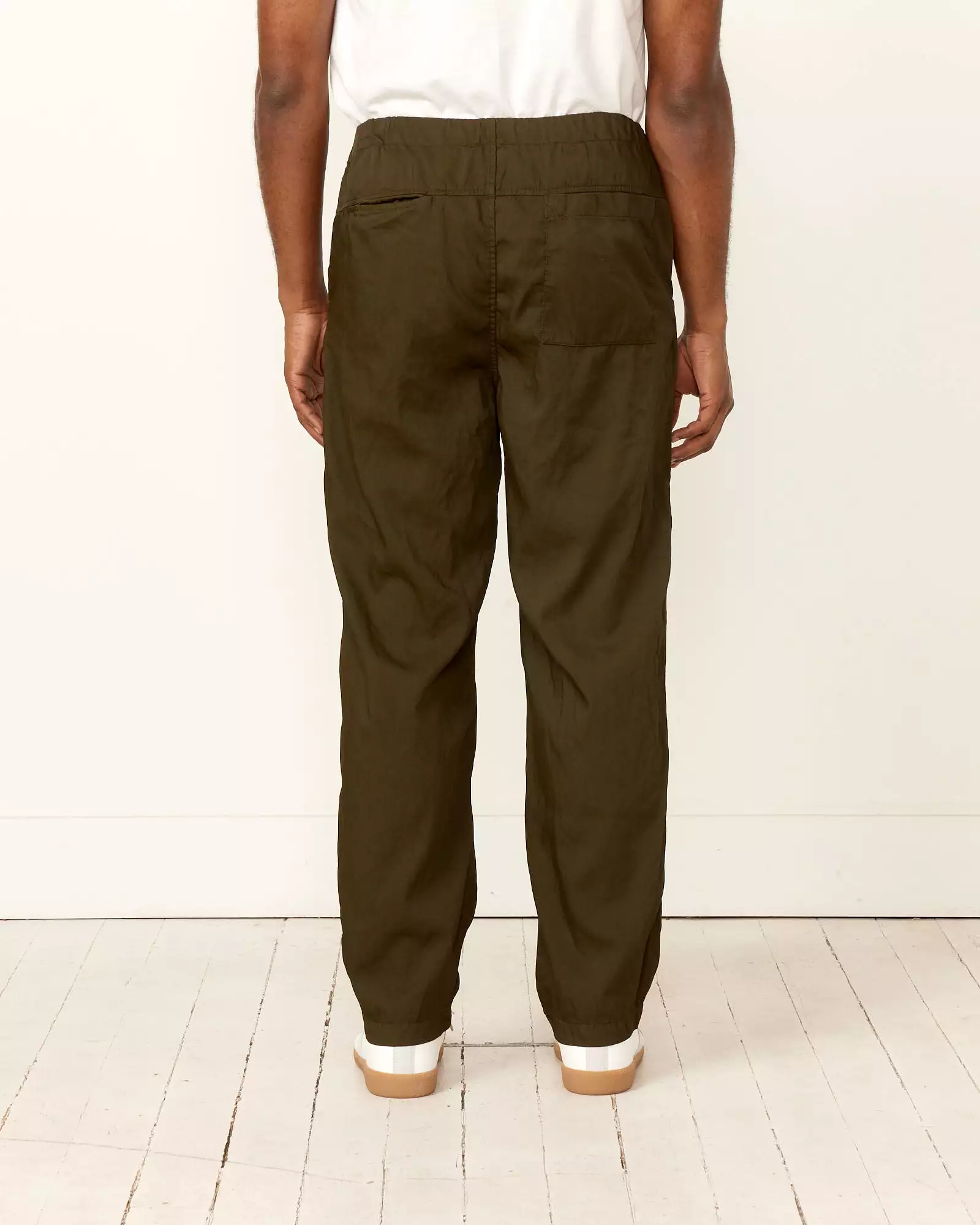 Garment Dye Easy Pant in Dark Olive