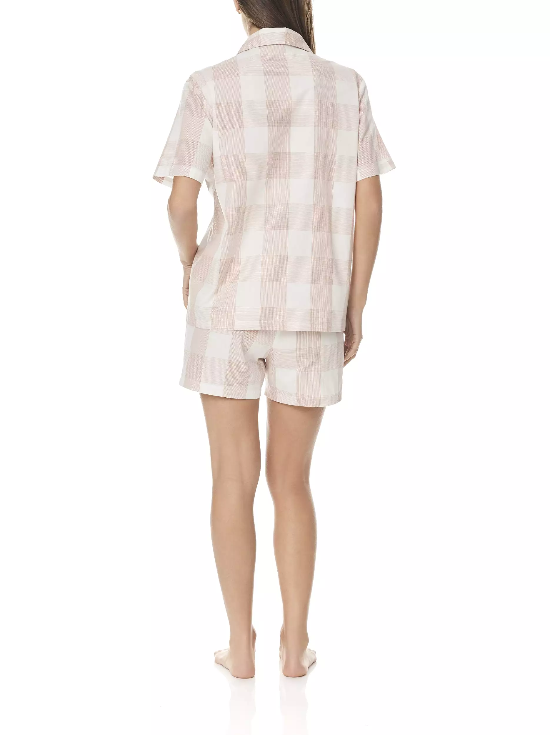 Gingerlilly DINAH Pink Check Short PJ Set