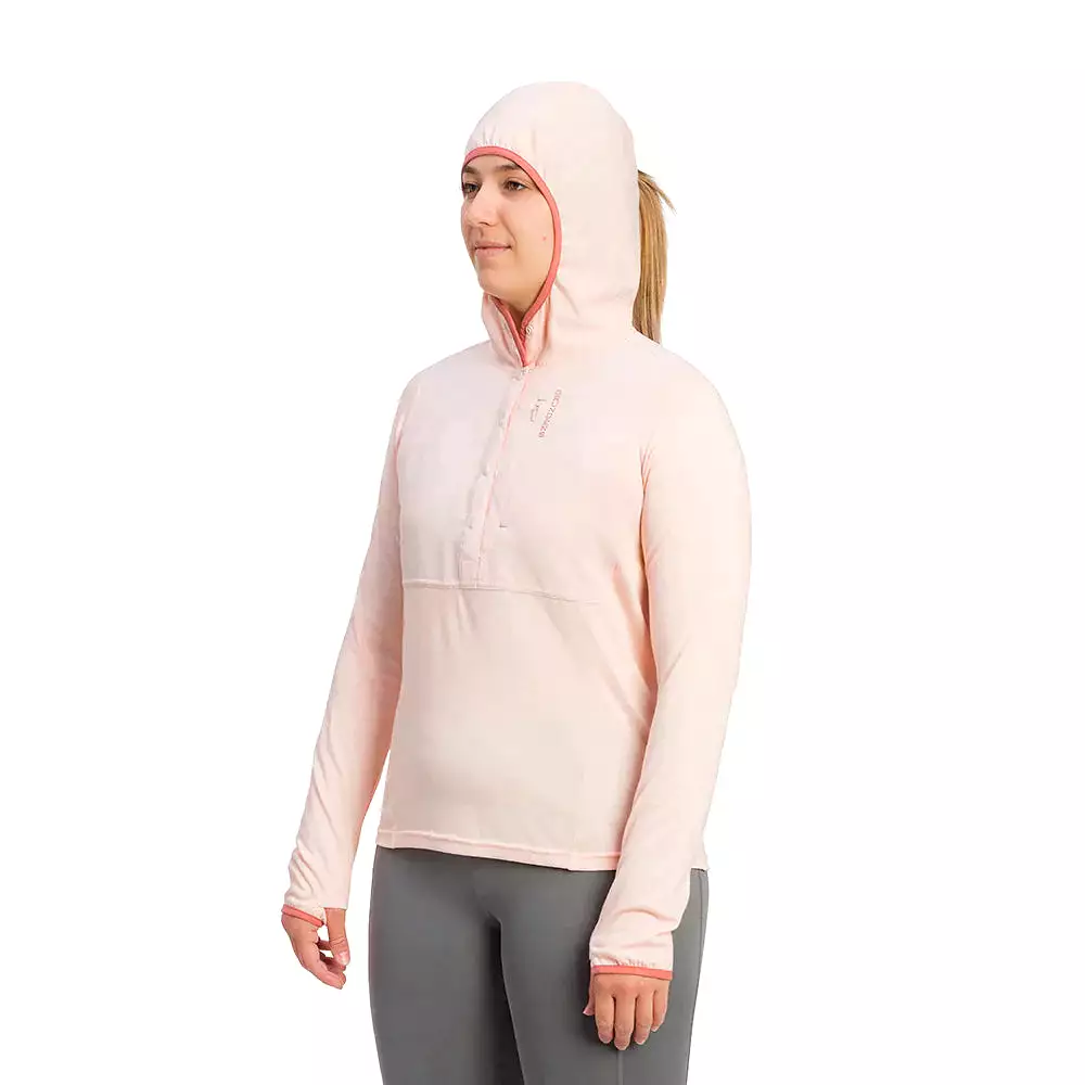 Grundens Women's Shorebreak Performance Lightweight Fishing Hoodie in Artic Ice