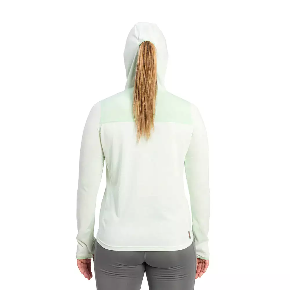 Grundens Women's Shorebreak Performance Lightweight Fishing Hoodie in Peach