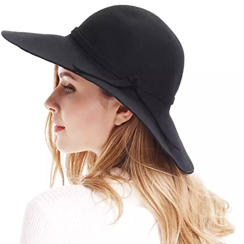 Haute Edition Women's Felt Floppy Hat