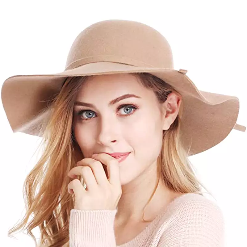 Haute Edition Women's Felt Floppy Hat