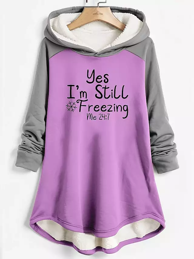 Hooded Fleece Pajama Top for Women with Cozy Comfort