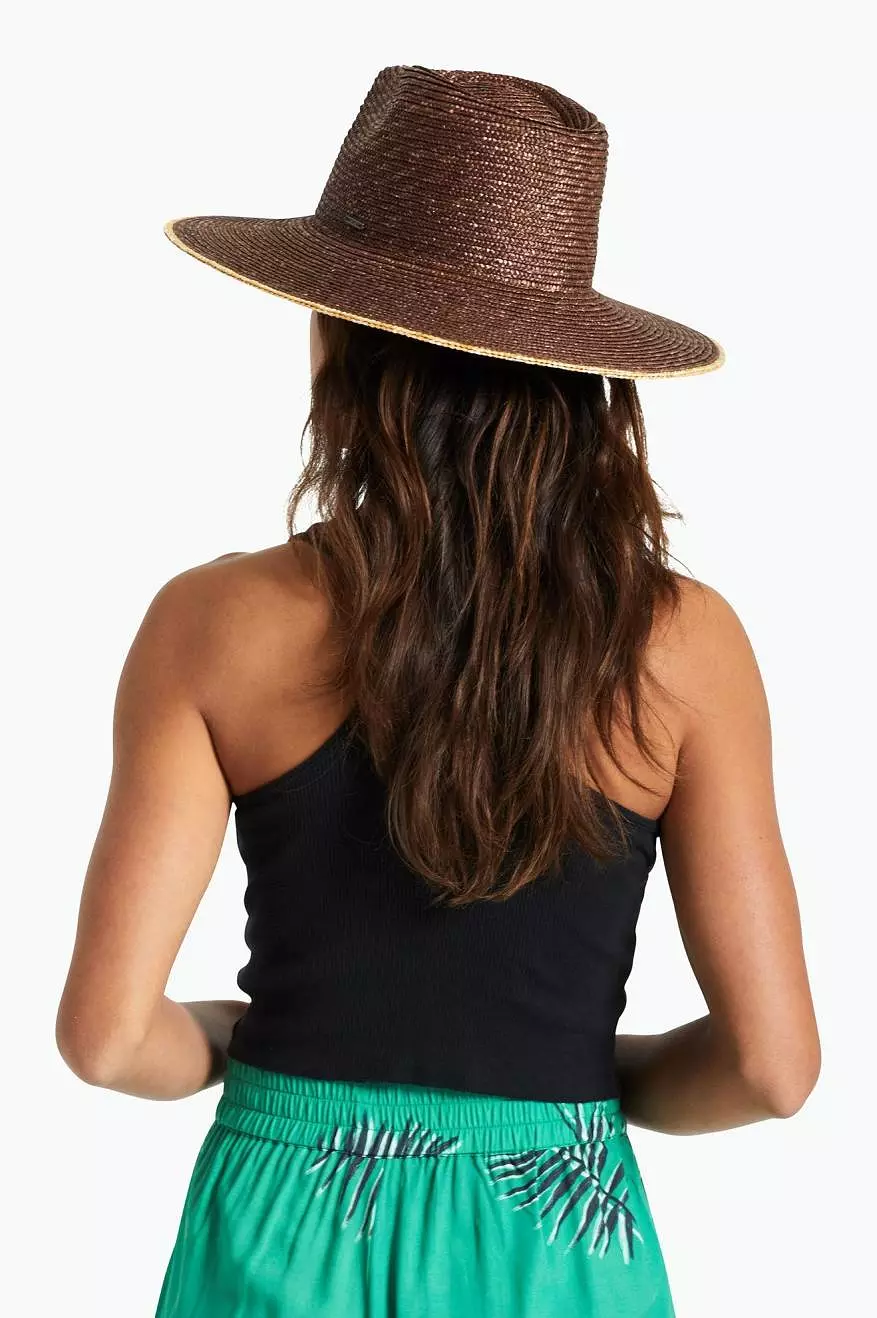 Joanna Festival Hat - Dark Earth/Honey