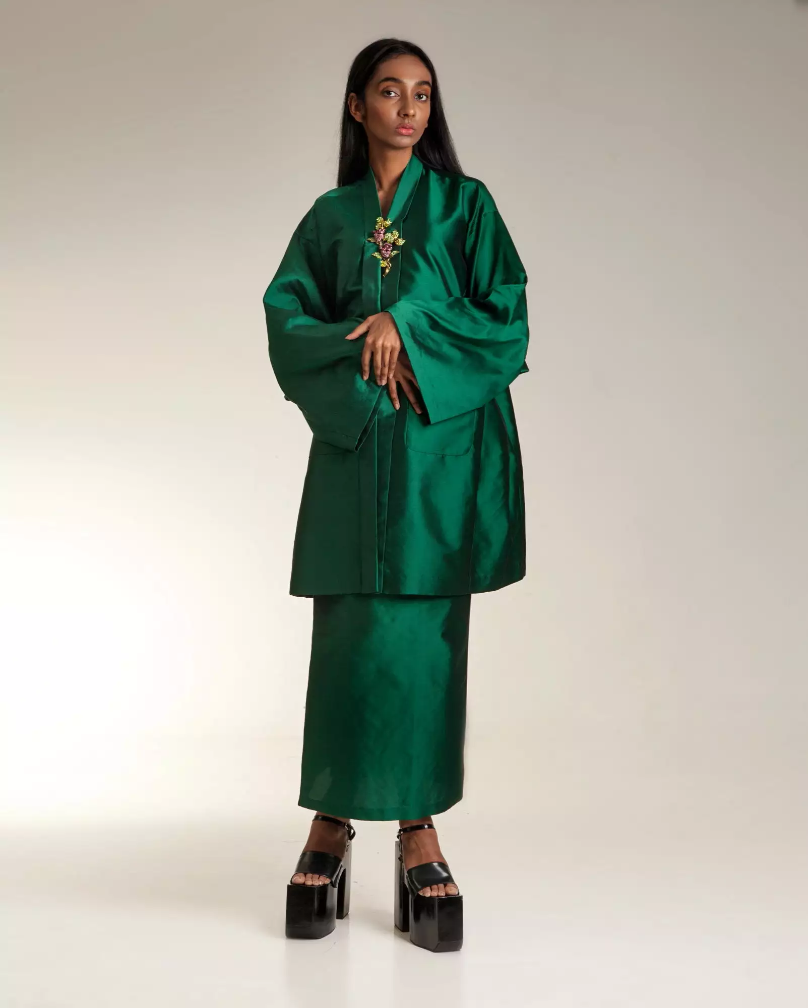 Kebaya Oversaiz Set (Emerald)