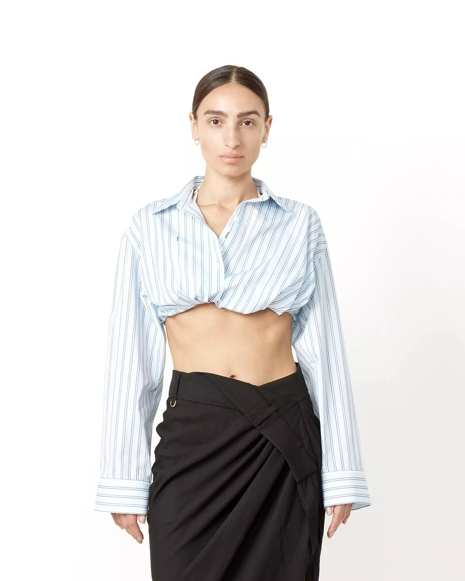 La Chemise Bahia Courte Shirt in Blue Stripe