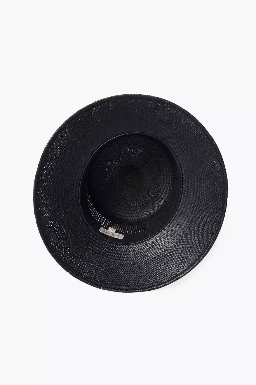 Lopez Panama Straw Bucket Hat - Coronado Black