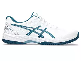 Men's Asics Gel-Game 9, White/Restful Teal, 12 D Medium