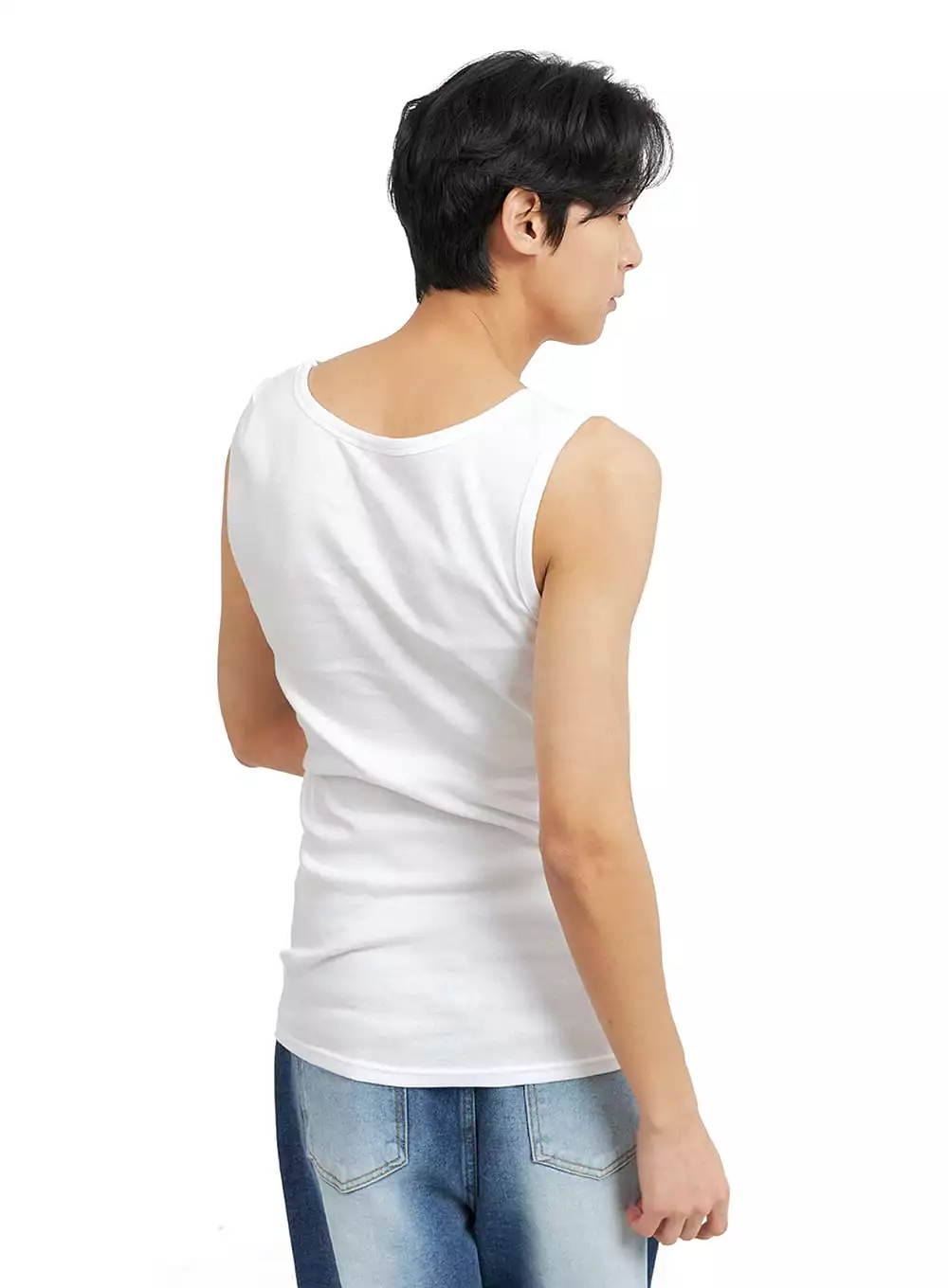 Men's Basic U Neck Tank Top IA402