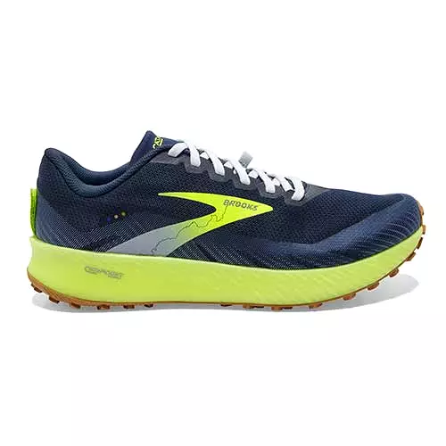 Men's Brooks Catamount, Blue/Neon Yellow, 8.5 D Medium