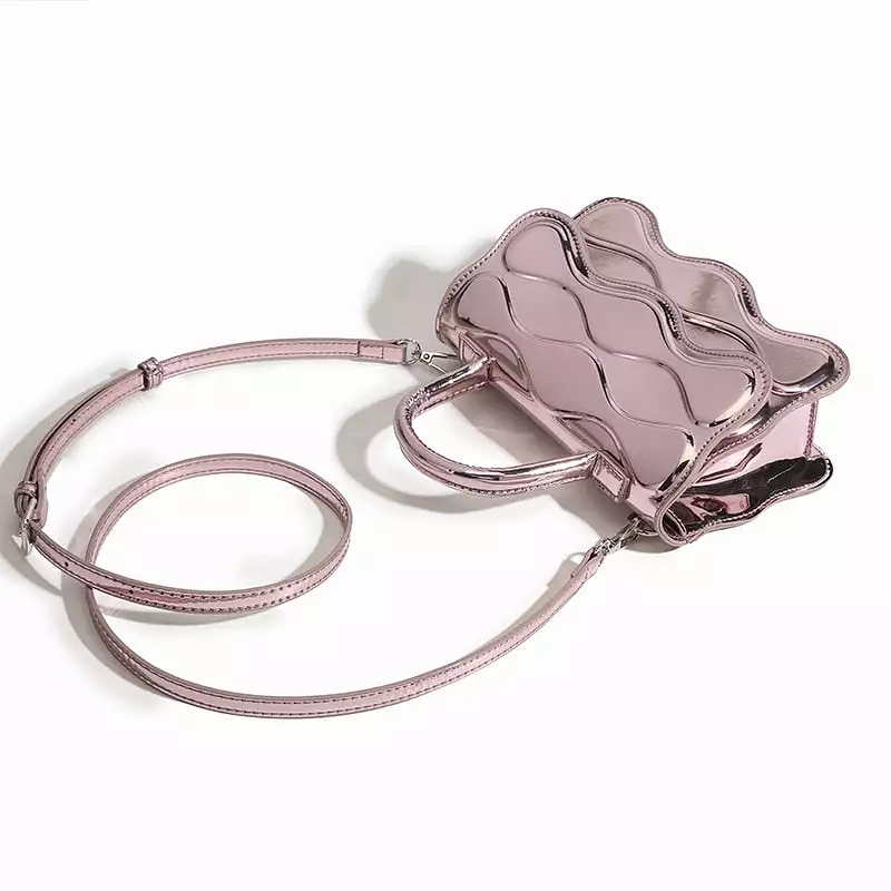 Mini Glossy Crossbody Bags with Short Handle for Women 2023