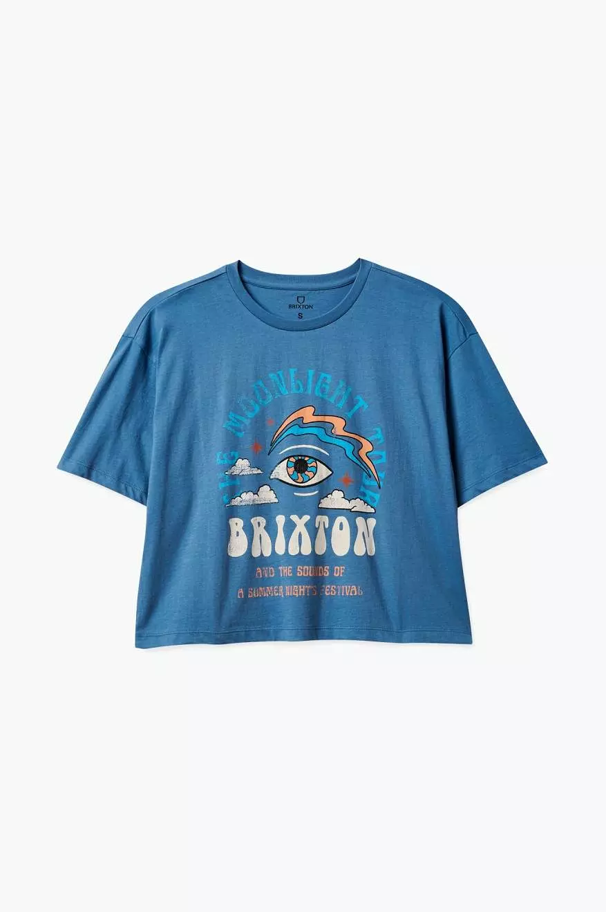 Moonlight Tour S/S Skimmer Tee - Blue Heaven