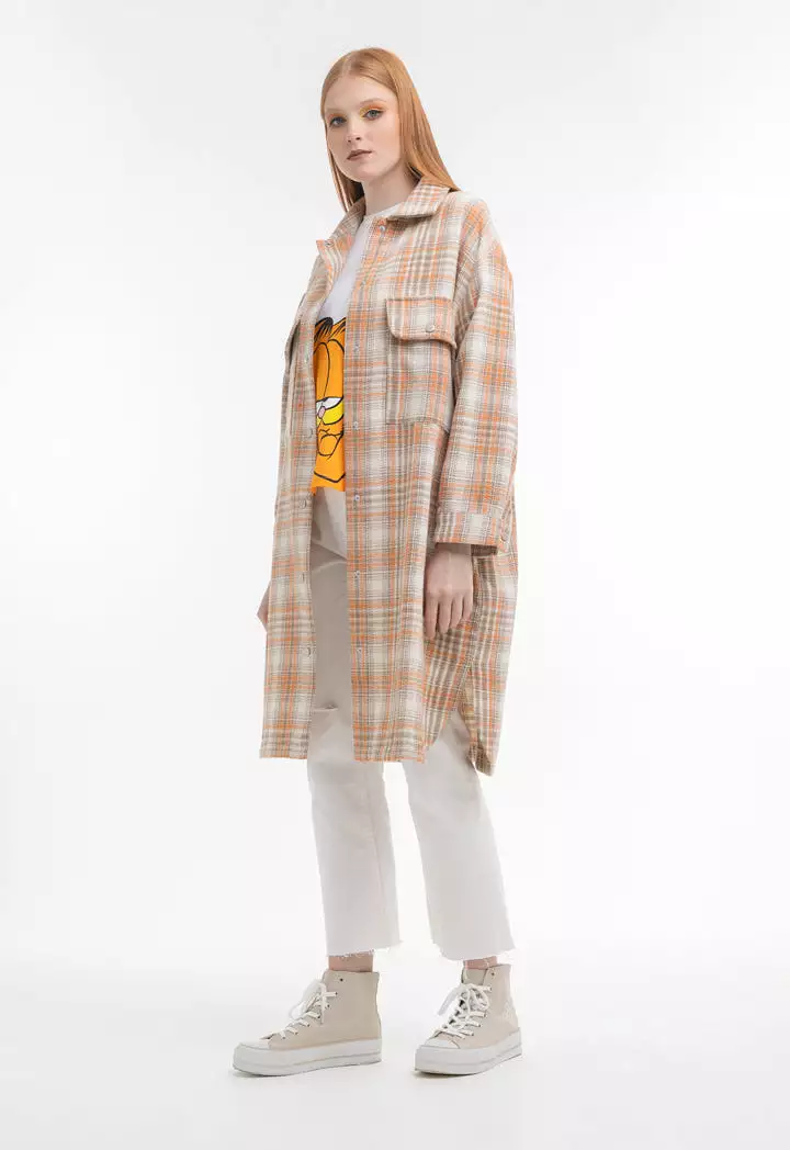 Multicolored Soft Tone Long Jacket