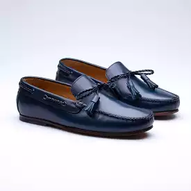 Navy Rose Loafer Classic Shoes