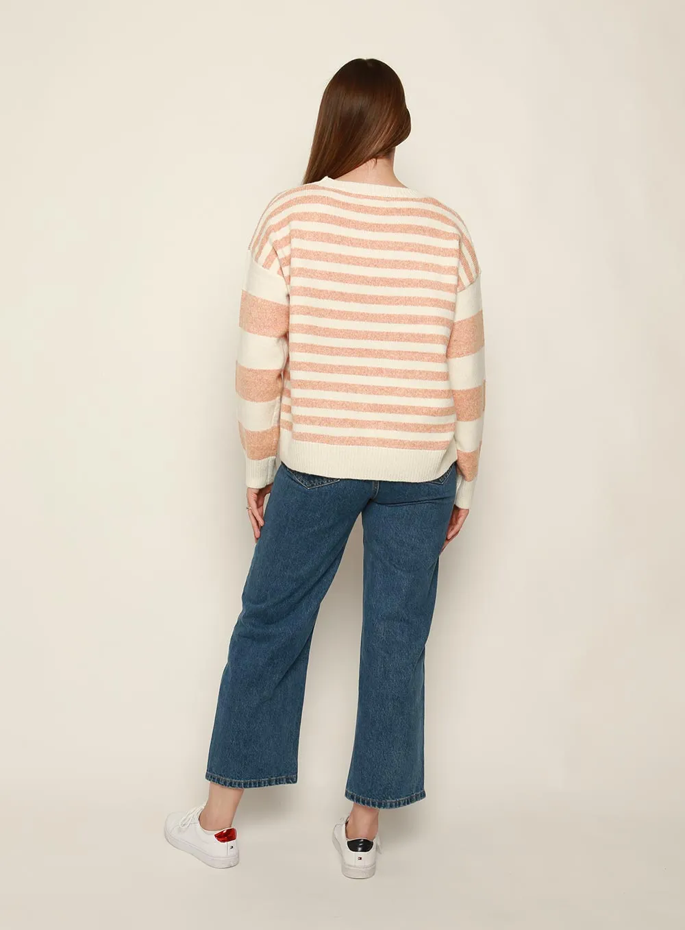 Orianthi Stripe Knit-TAN